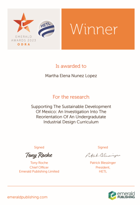 Award for exceptional doctoral research